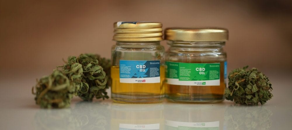 CBD oil product labels