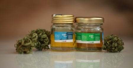 CBD oil product labels