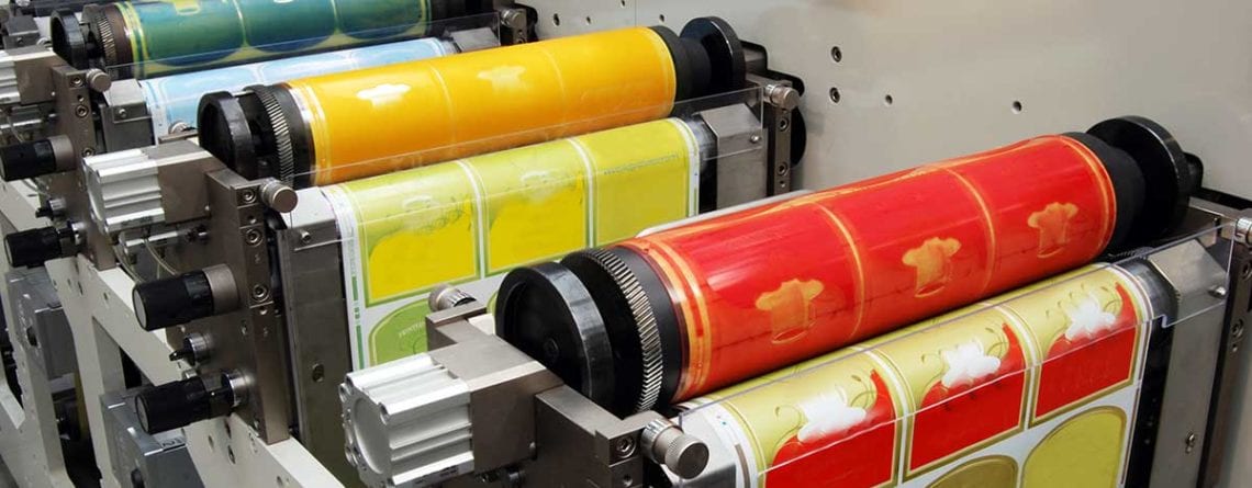 flexographic label printing for consumer products