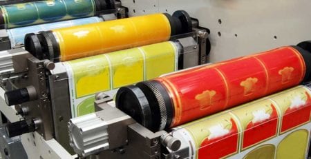 flexographic label printing for consumer products
